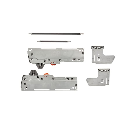 Rev-A-Shelf Accessory, ABS, Gray, 3.5 in W, 1.75 in H, 9 in D, 9 in L, Gray 4WC-TOKIT-15